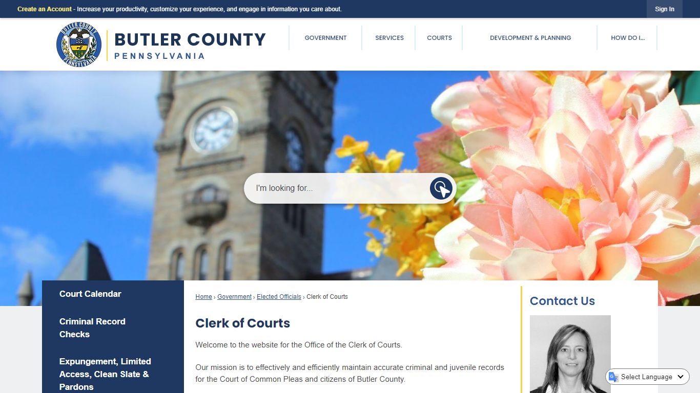 Clerk of Courts | Butler County, PA