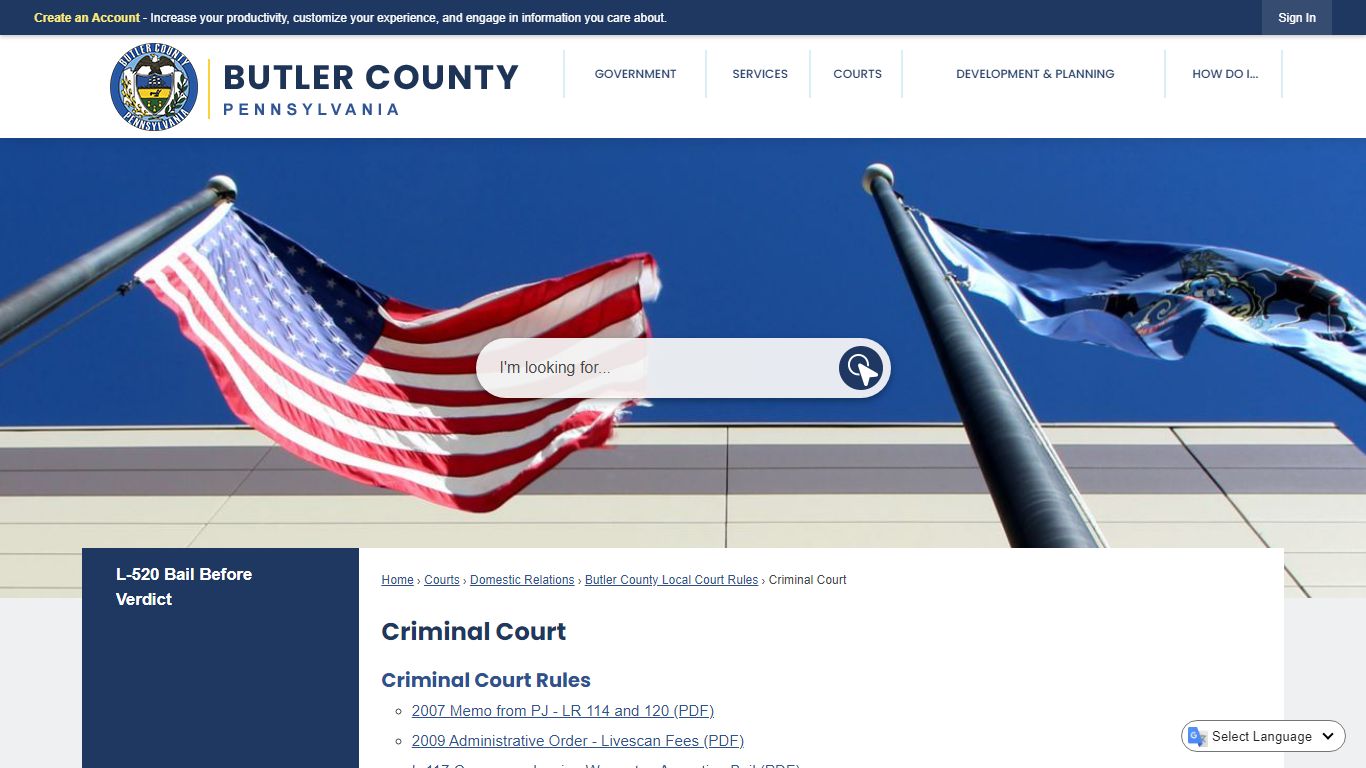 Criminal Court | Butler County, PA