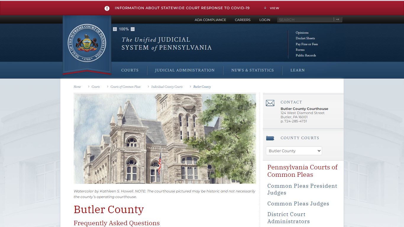 Butler County | Individual County Courts | Courts of ...